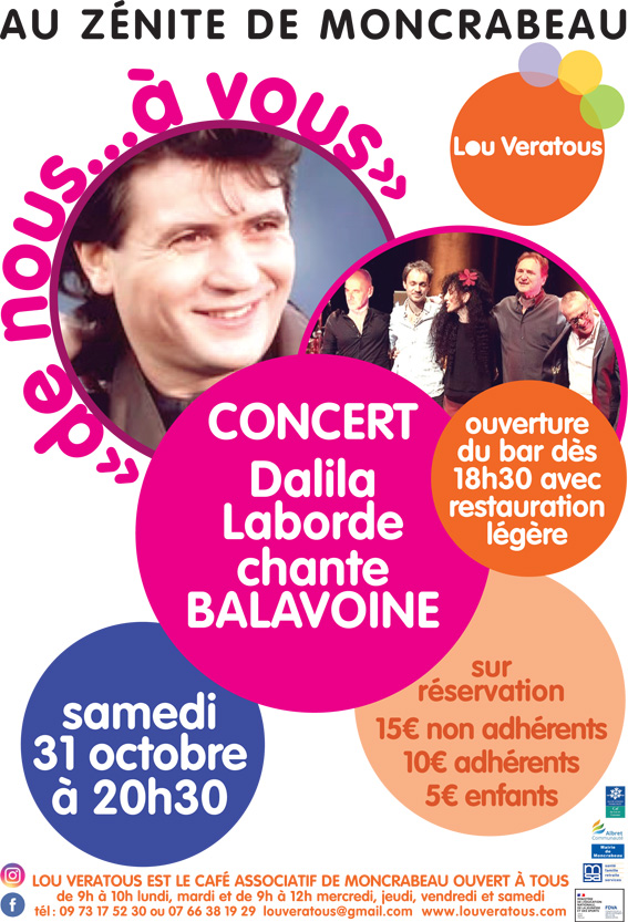 Concert: Dalila Laborde Sings Balavoine