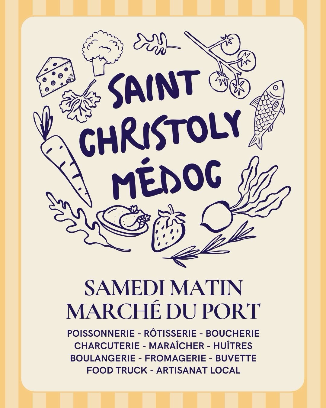 Marché de pays à Saint-Christoly-Médoc