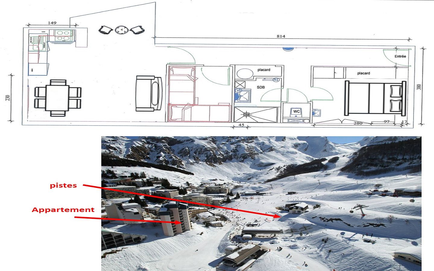 Appartement Les Isards 71
