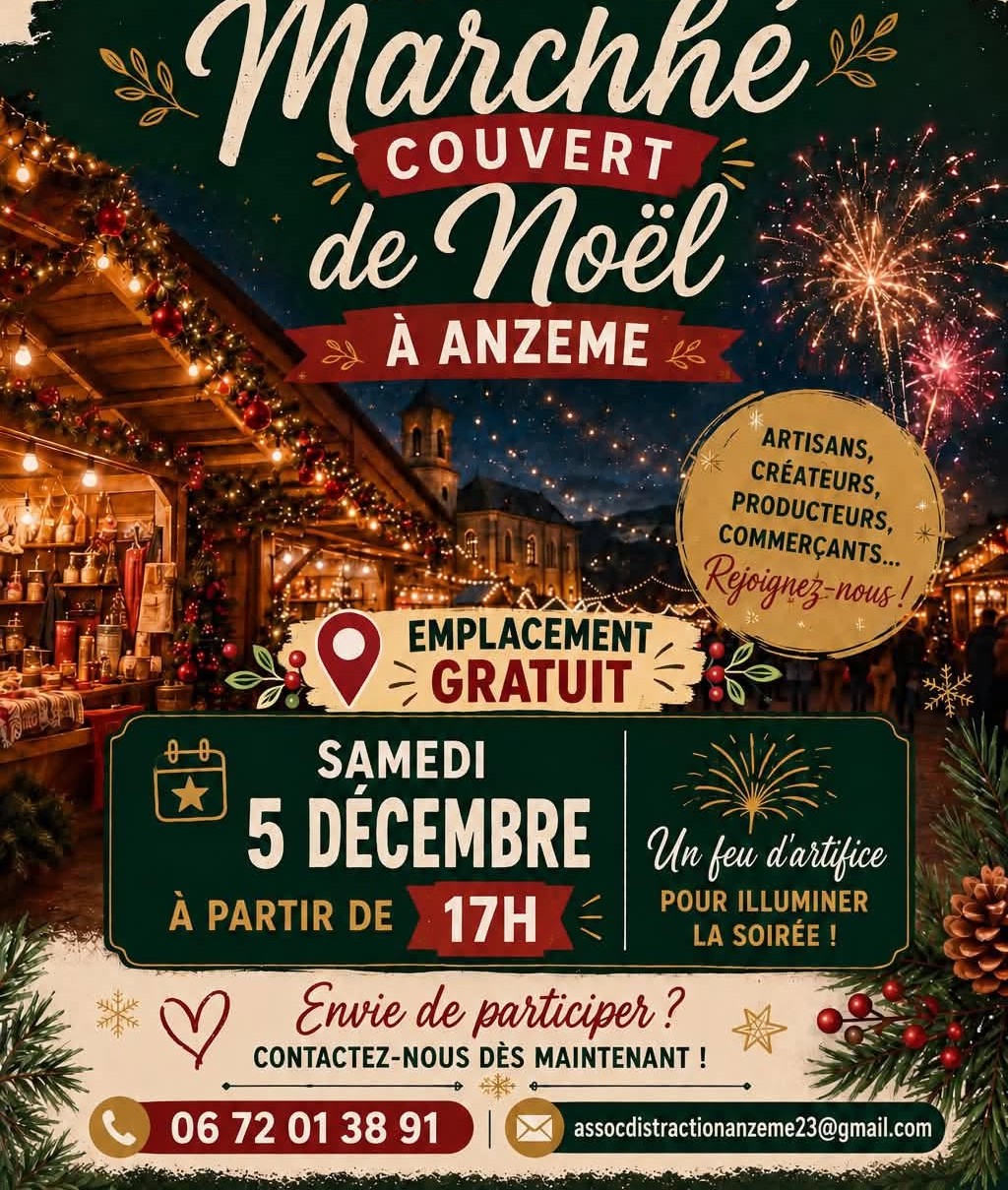 Photo de couverture - Marché couvert de Noël