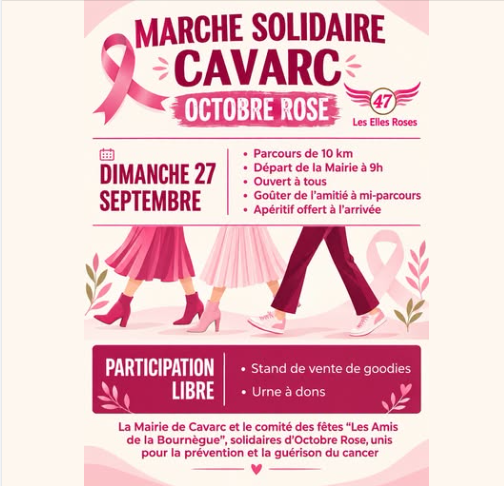 Marche solidaire pour Octobre Rose