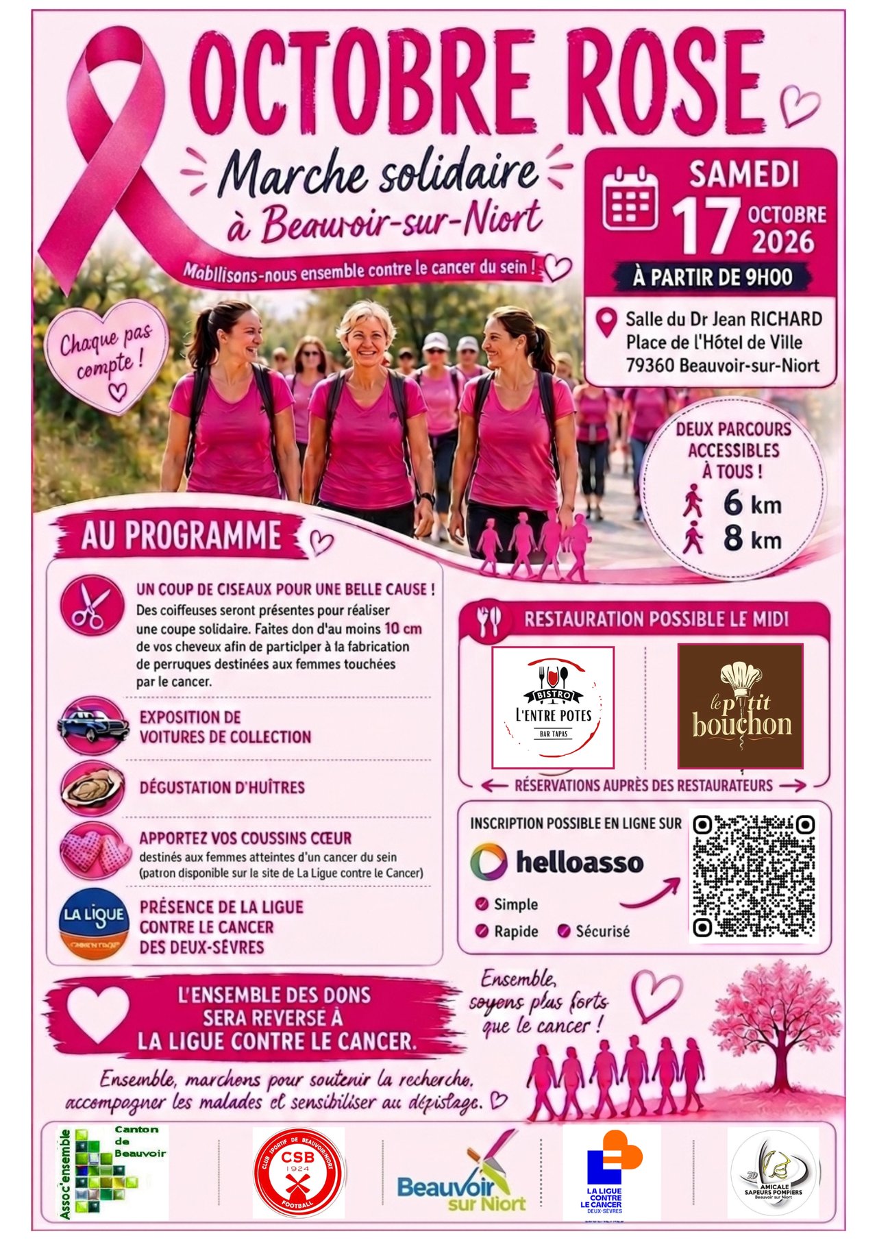 Octobre rose à Beauvoir-Sur-Niort