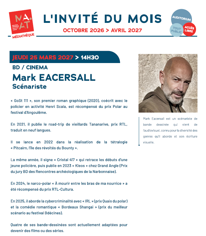 L'invité du mois : Mark Eacersall