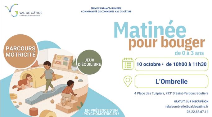 Matinée pour bouger de 0 à 3 ans