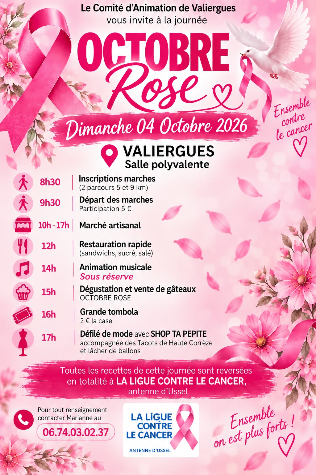 Octobre Rose à Valiergues