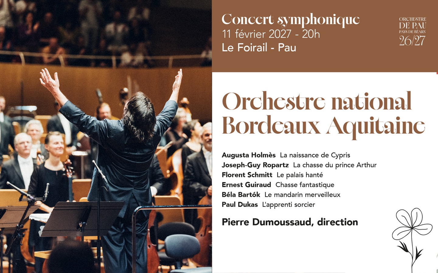 OPPB - Concert Symphonique "Orchestre National Bordeaux Aquitaine"