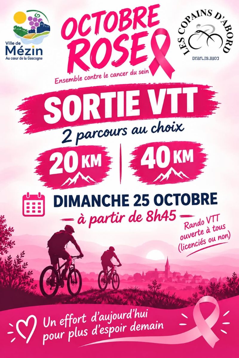 Pink October in Mézin. 