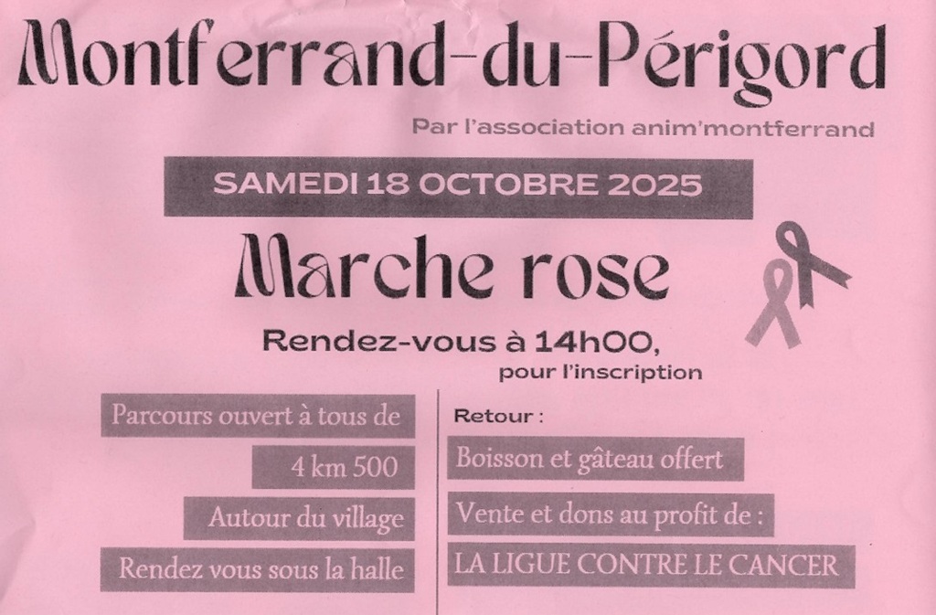 Octobre rose I Marche rose