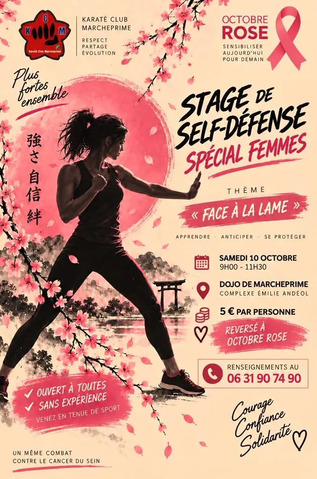 Stage de Self-Défense Spécial Femme dans le cadre d&rsquo; Octobre Rose