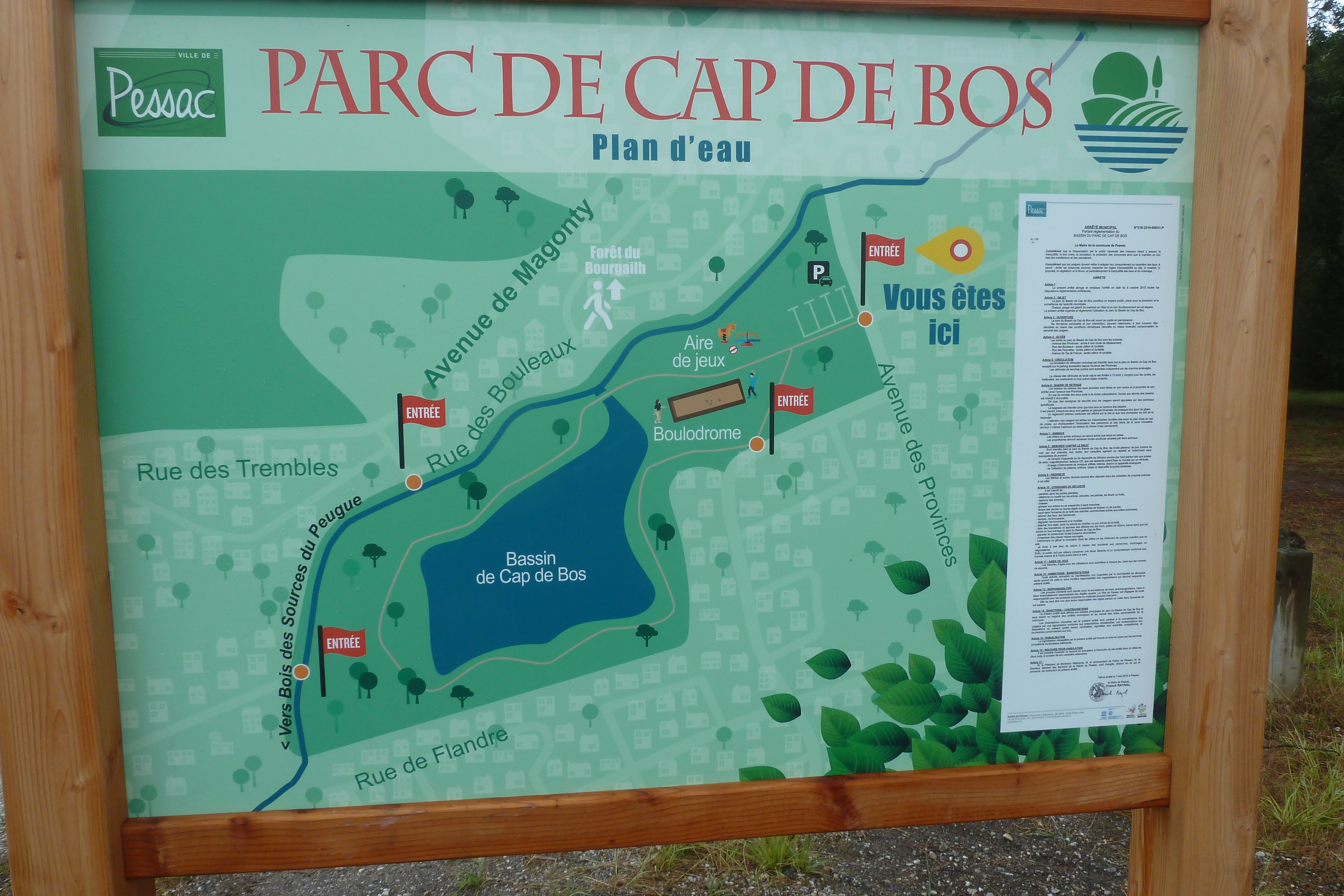 Balade à roulettes : Le parc de Cap de Bos - Impraticable