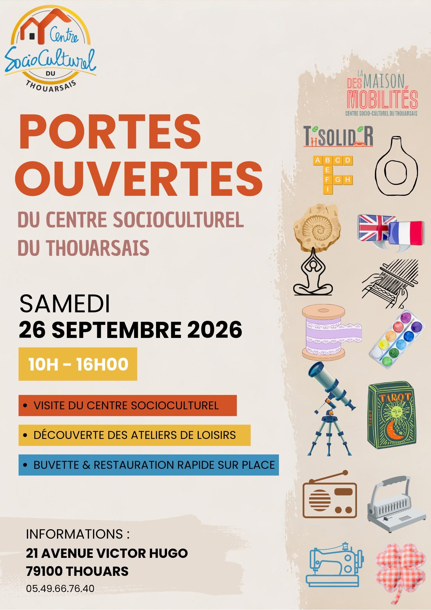 Portes ouvertes du Centre SocioCulturel du Thouarsais