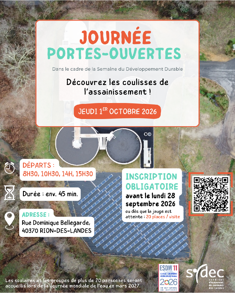 Journée portes ouvertes : Station d'épuration de Rion des Landes