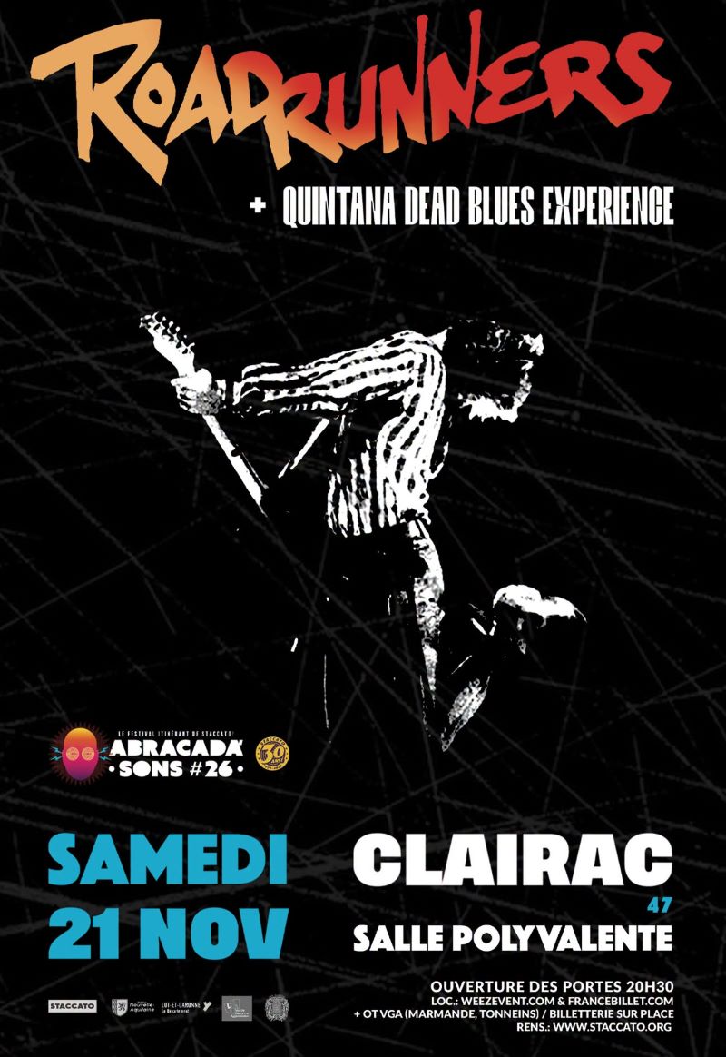 Festival Abracada'Sons #26 -  Concert Roadrunners + Quintana Dead Blues Experience