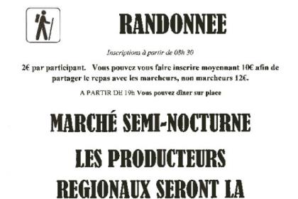 Randonnée & marché semi-nocturne