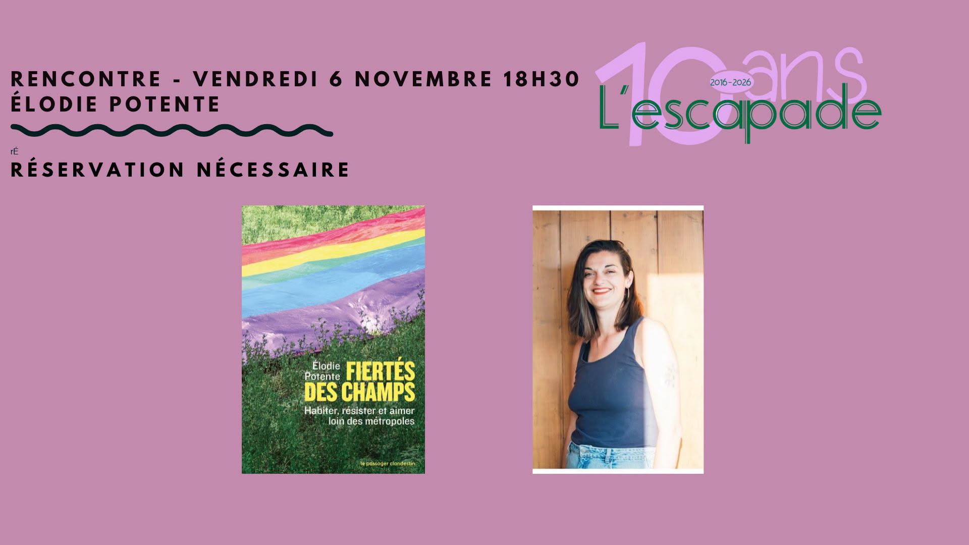 Rencontre littéraire avec Élodie Potente