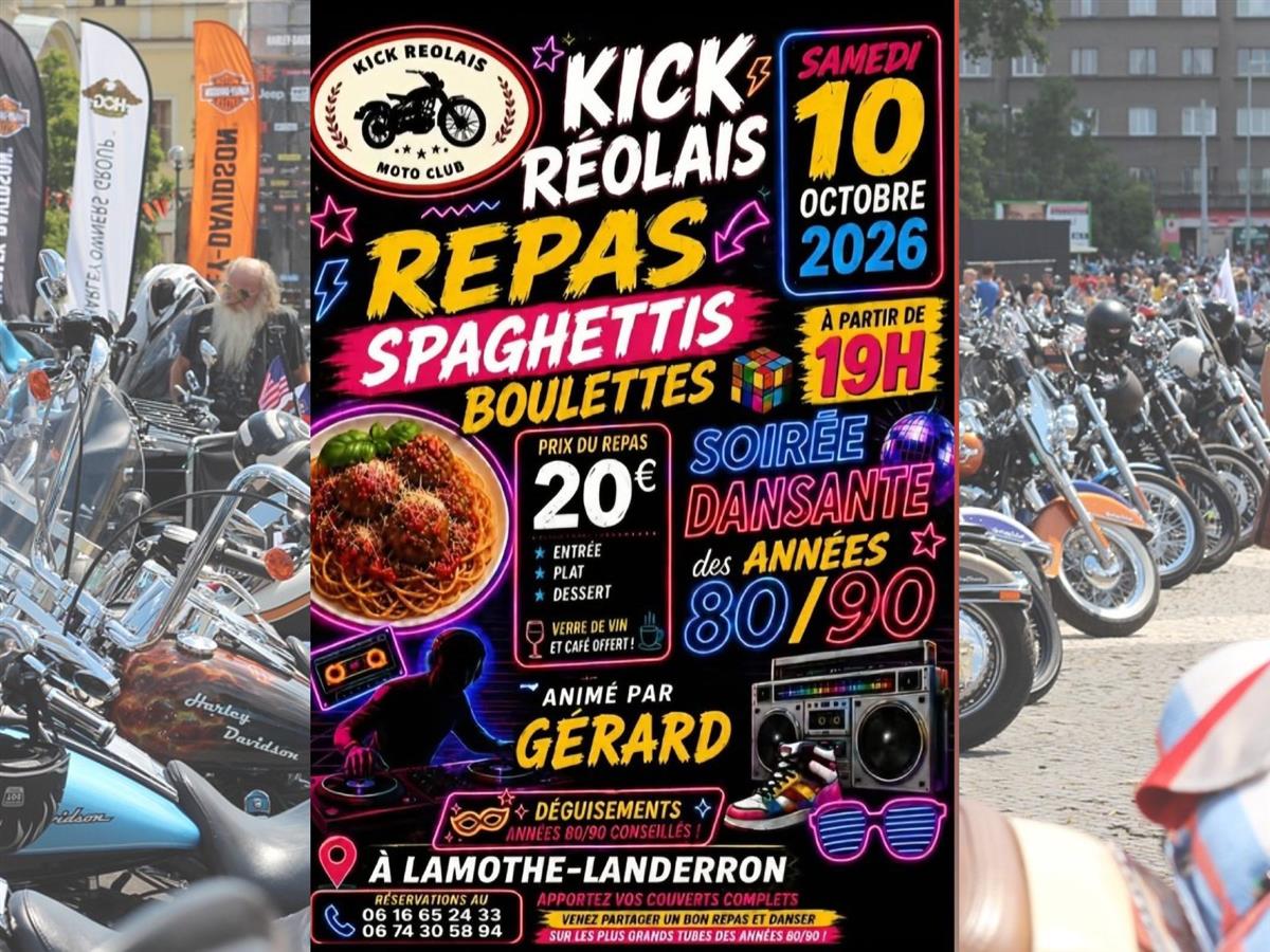 Affiche ou photo : Repas du Kick Réolais