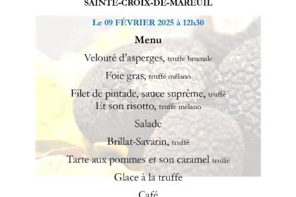 Repas tout à la truffe