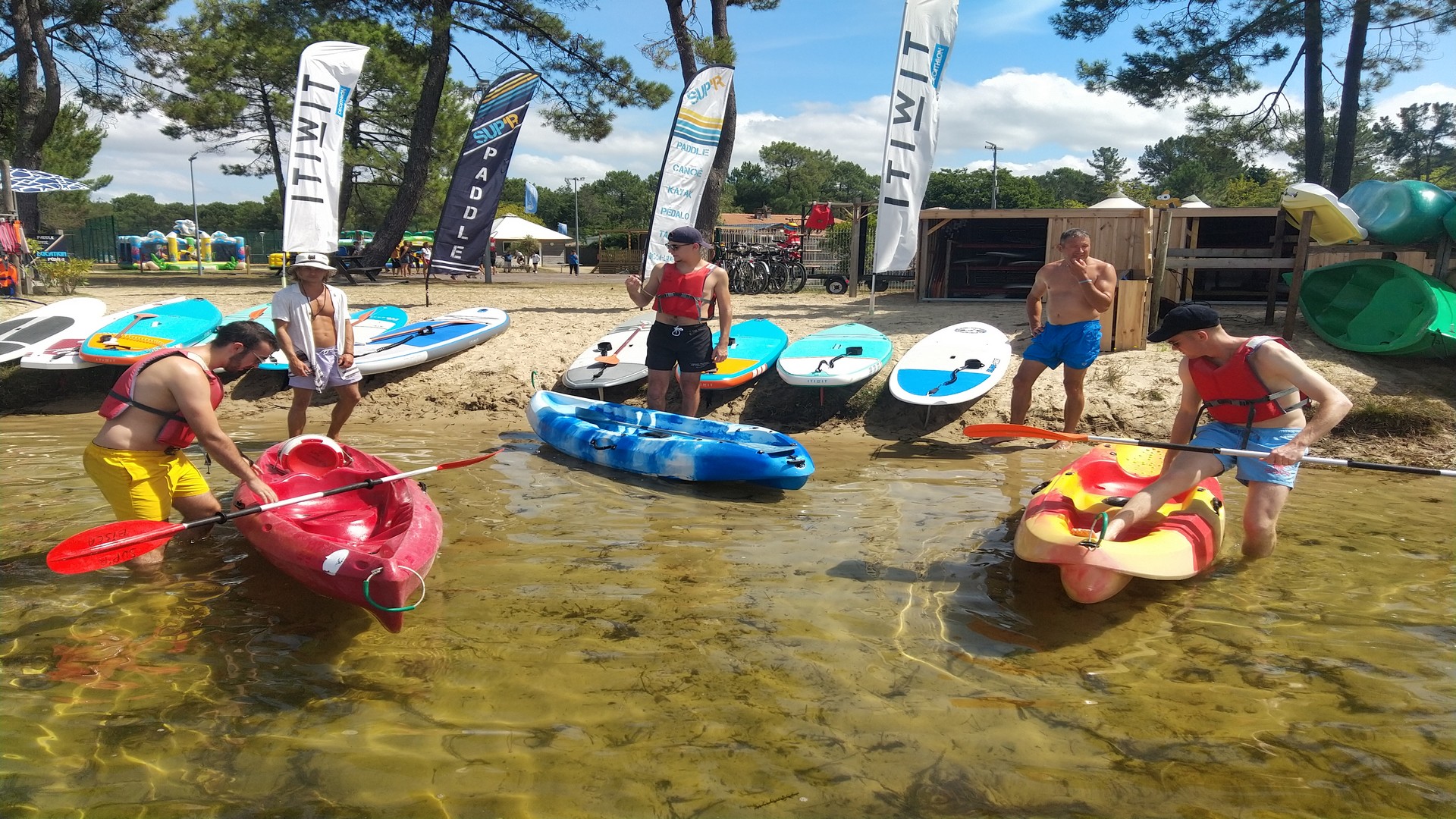 Location stand up paddle, canoë et pédalo - SUP'R