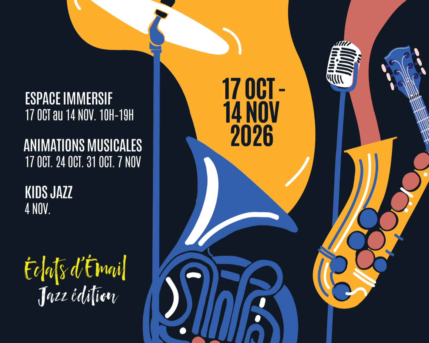 Concert de l'ensemble de Jazz de Tulle, le JET - Festival Éclats d'Émail 2026