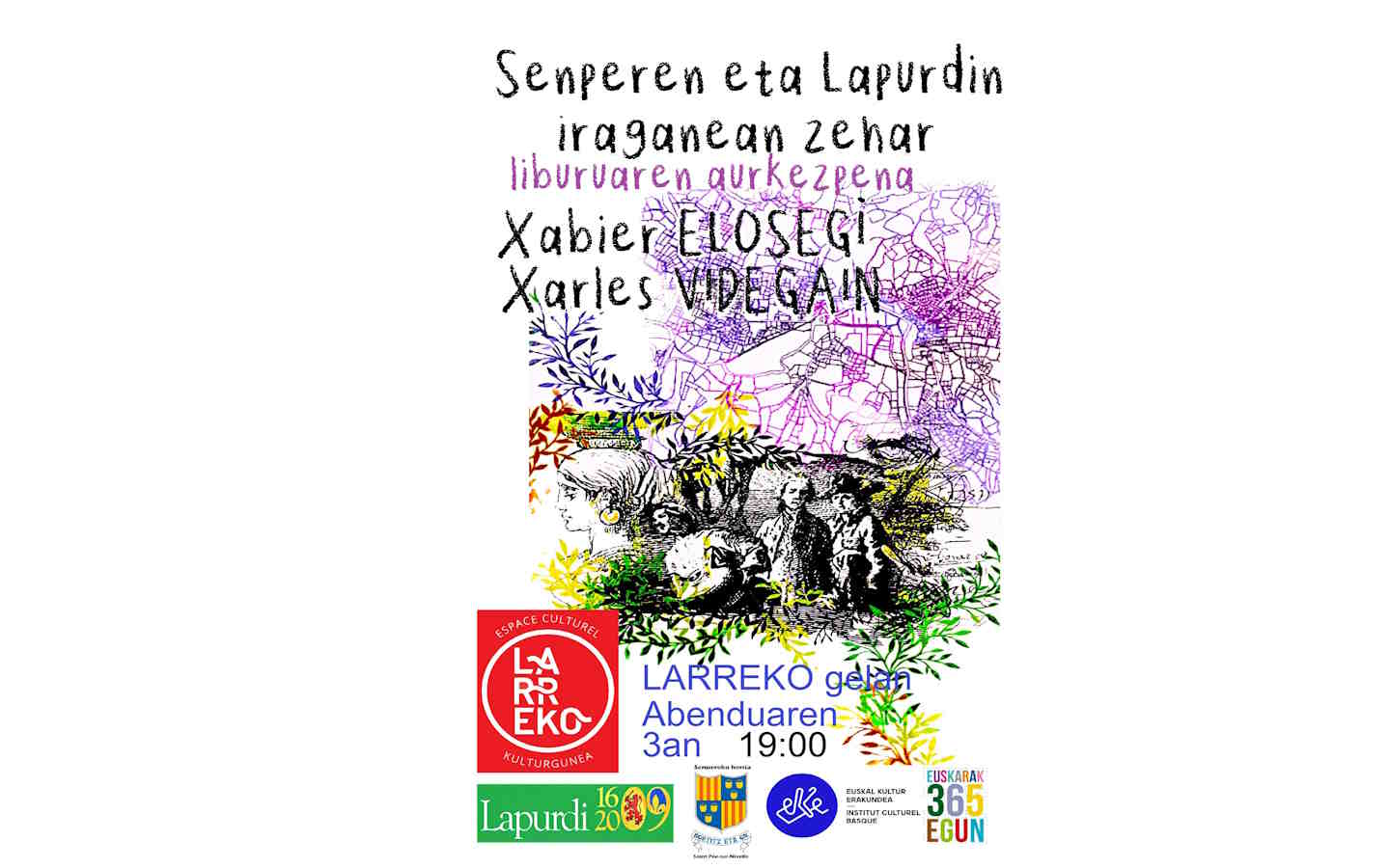 Conférence en basque "Senpere et Lapurdin iraganean zehar" Liburuaren aurkezpena
