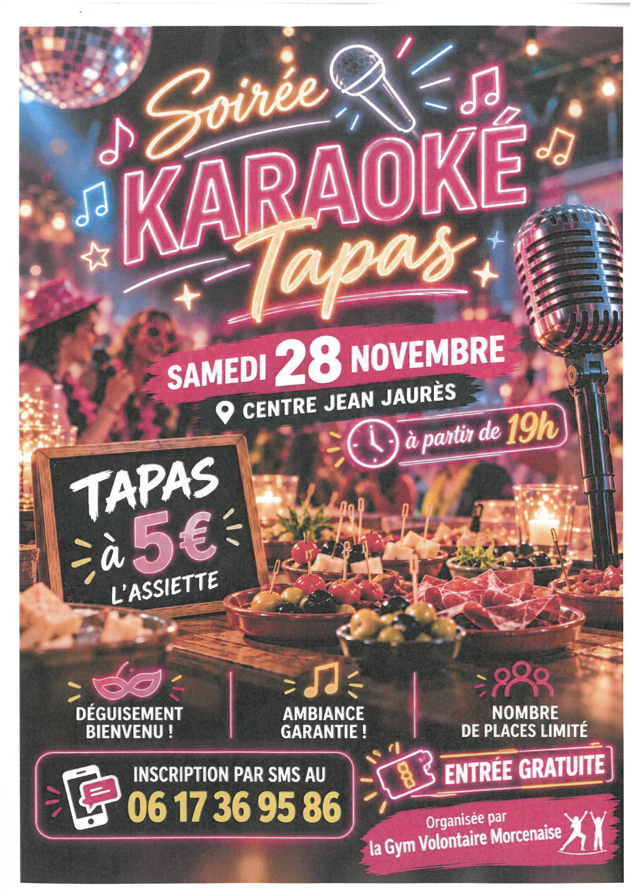 Soirée karaoké et Tapas