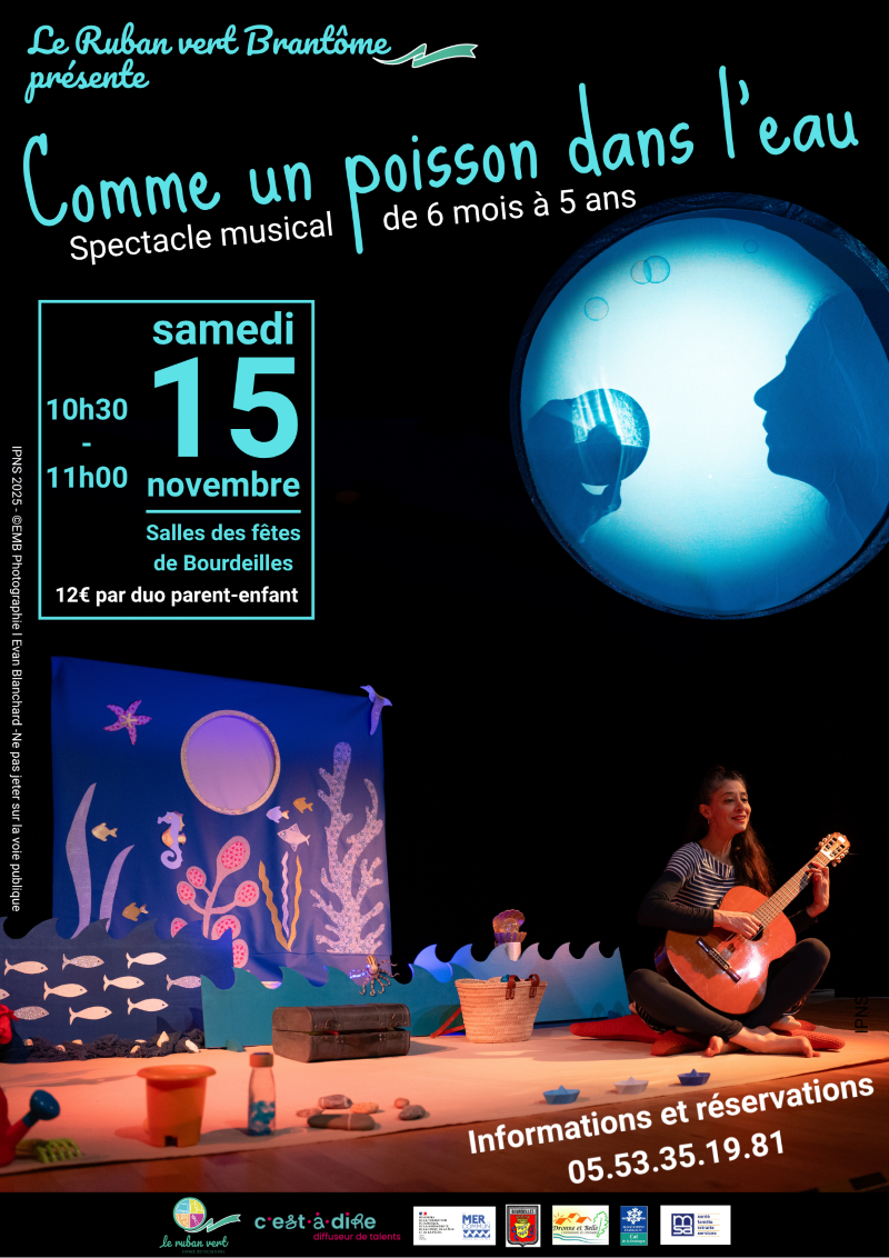 Spectacle musical "Comme un poisson dans l'eau" Spectacle musical "Comme un poisson dans l'eau"
