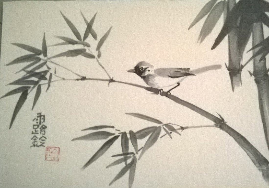 Exposition - Les sumi-e de Lorine Caumartin