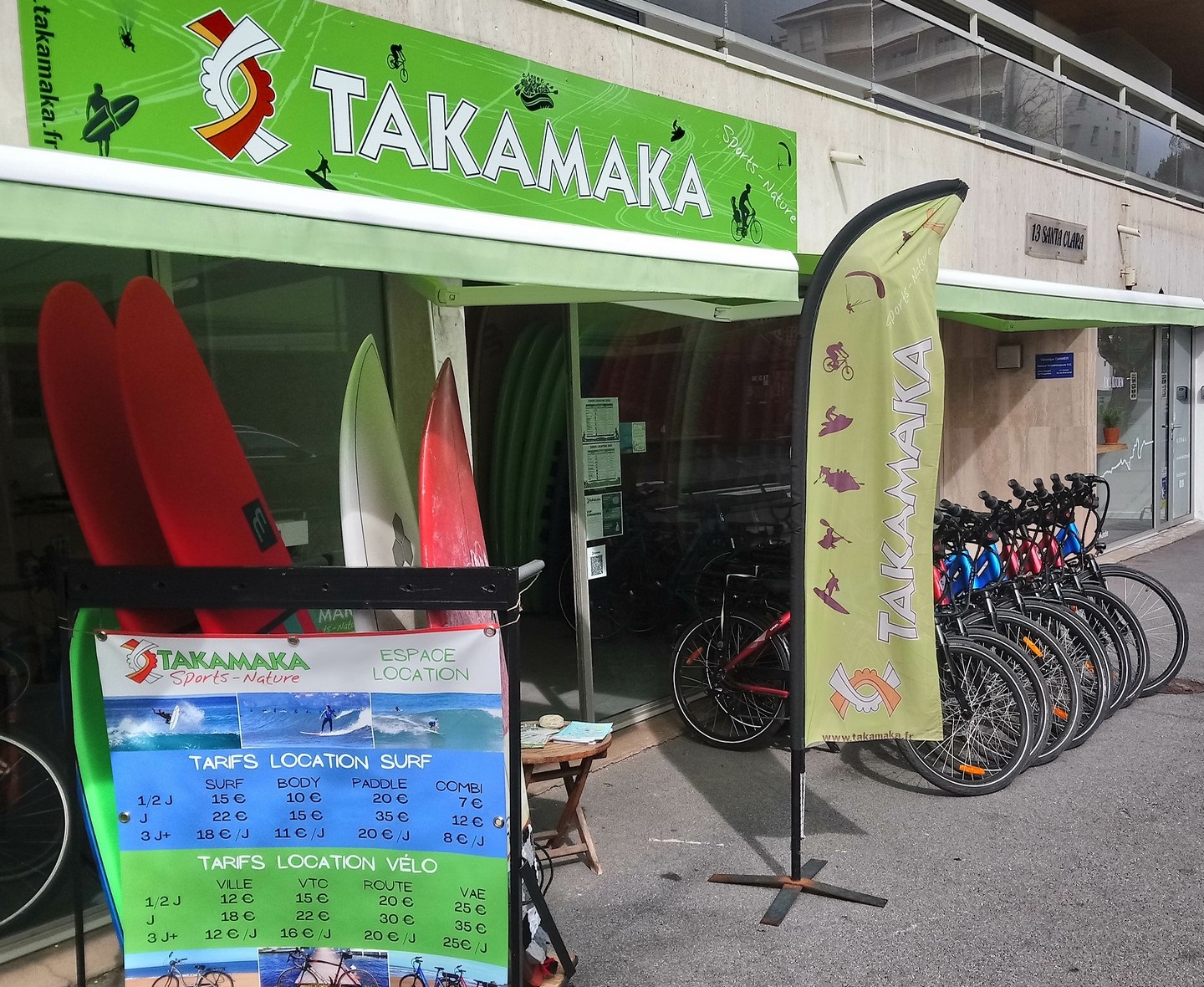 Takamaka : Activités nature, Vélo, Surf, Escape city Biarritz