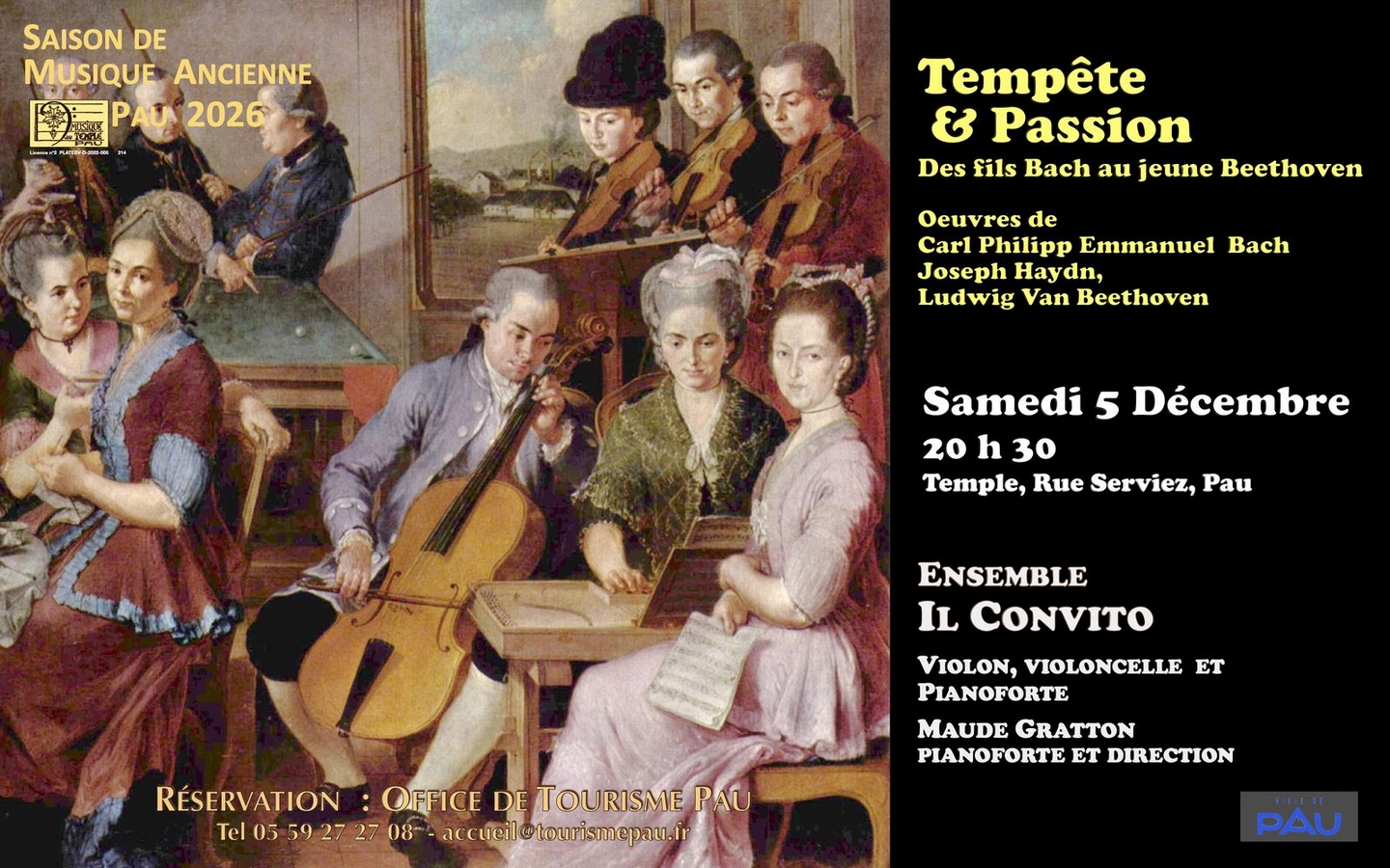 “Tempête & Passion - Des fils Bach au jeune Beethoven"