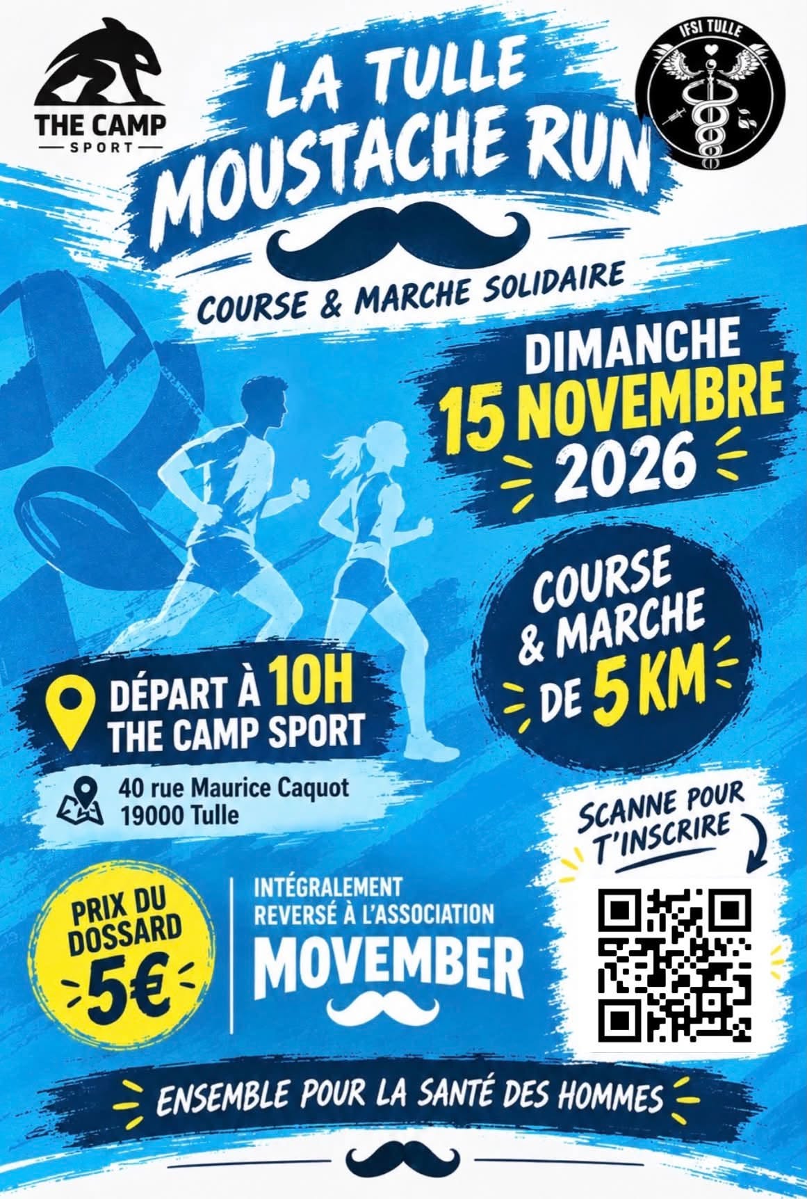La Tulle Moustache Run : Course et Marche solidaire