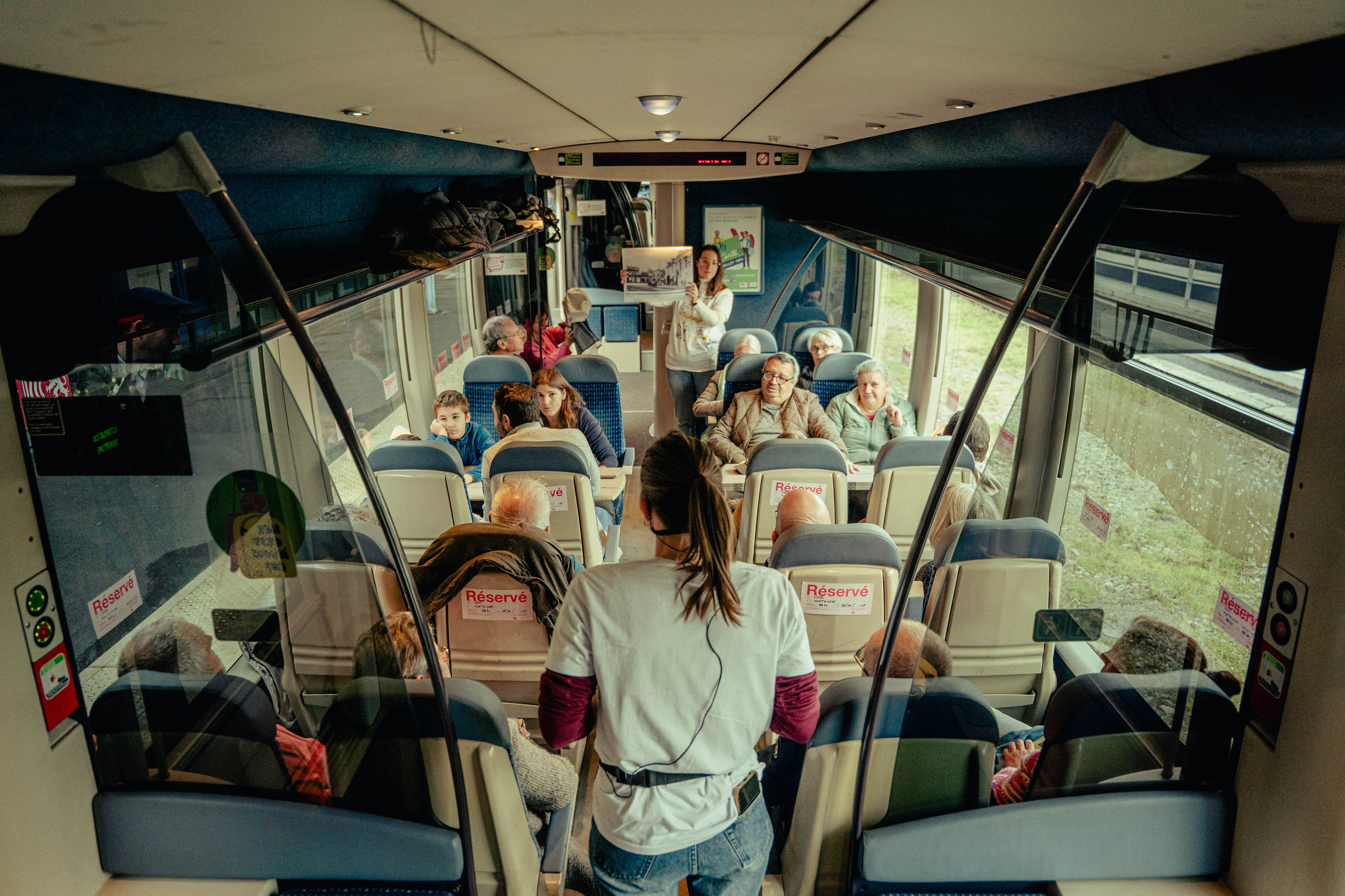 Visite en train d'Ussel à Montaignac sur Doustre