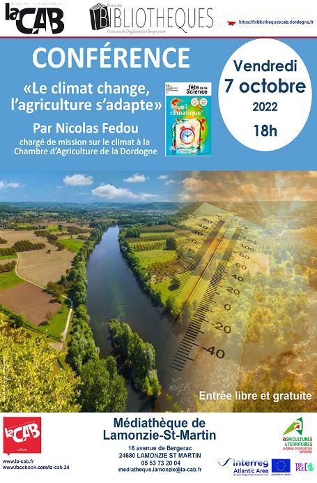 Conférence : Le Climat change, l'agriculture s'adapte