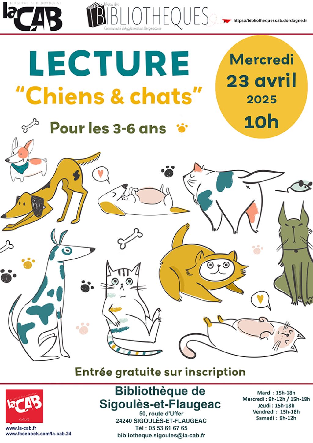 Lectures : Chiens et chats