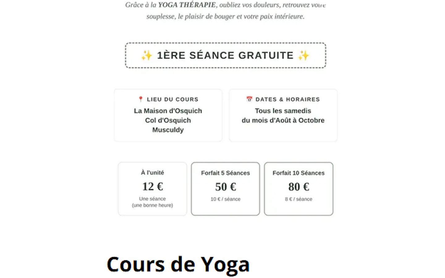 Visuel évènement