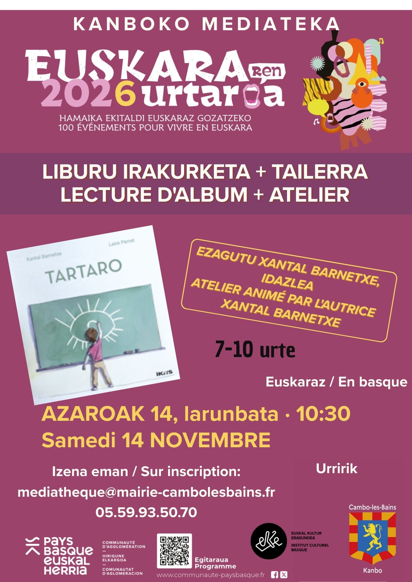 Lecture d'album et atelier en basque