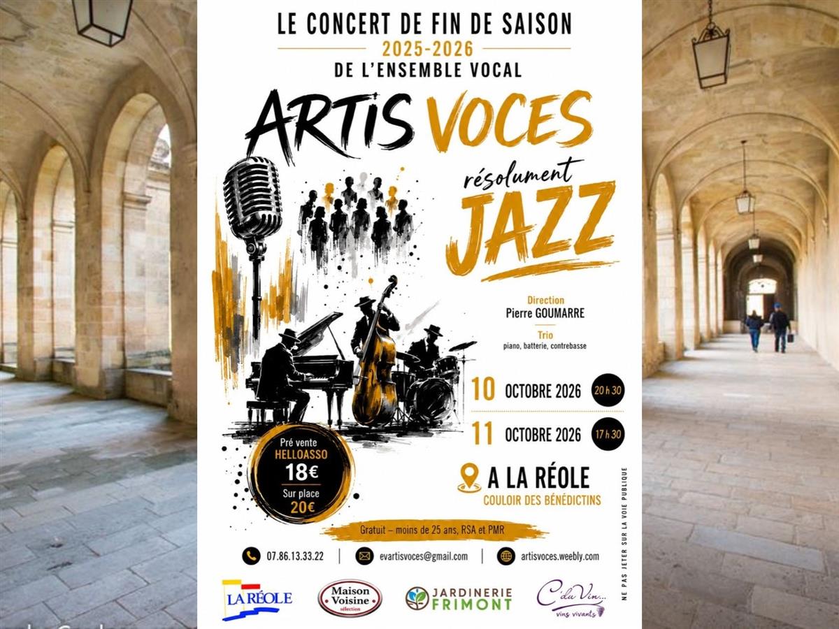 Affiche ou photo : Concert de fin d'année : Artis Voces - Jazz