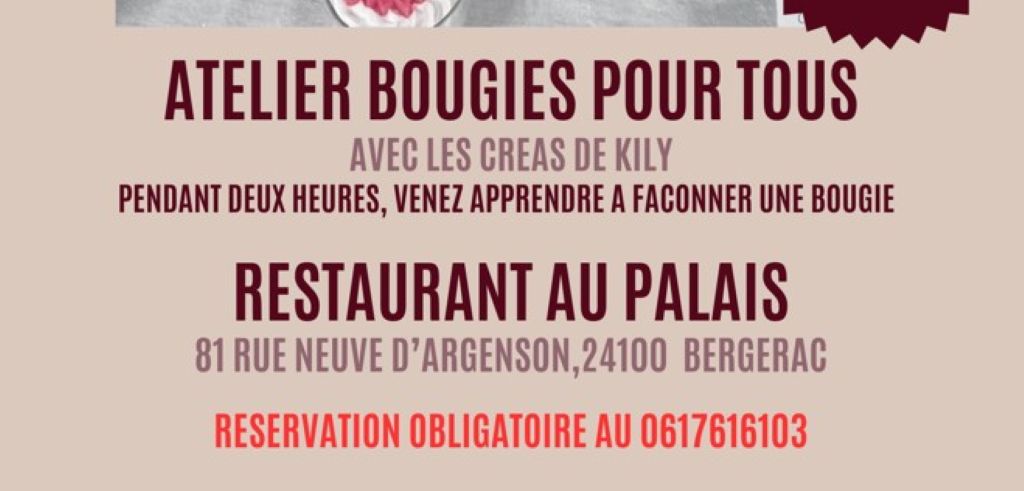 Atelier bougie | Au Palais