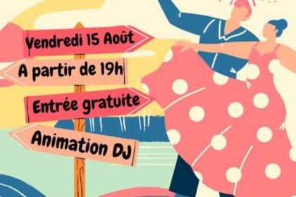 Grand bal en plein air avec son feu d'artifice