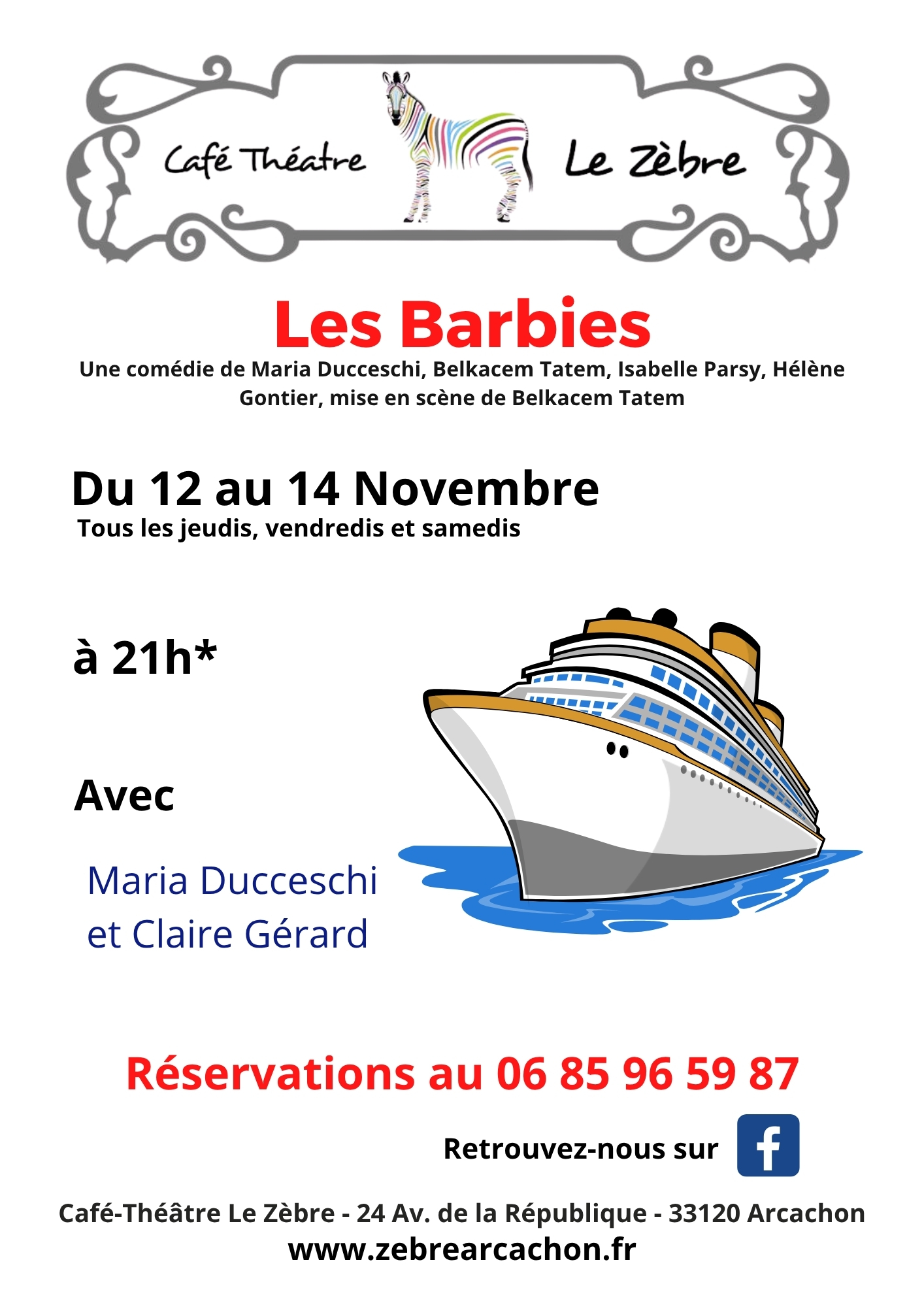 Café Théâtre Le Zèbre "Les Barbies"