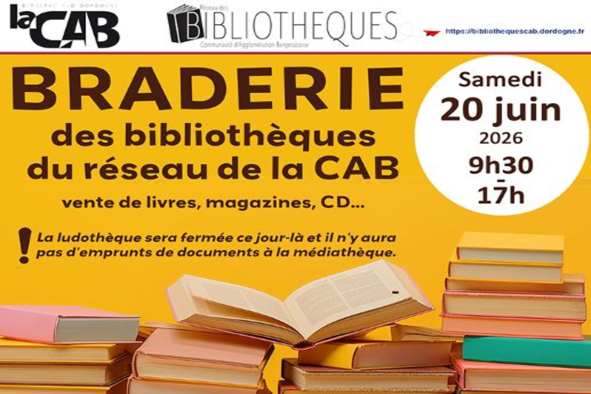 Braderie des bibliothèques de la CAB