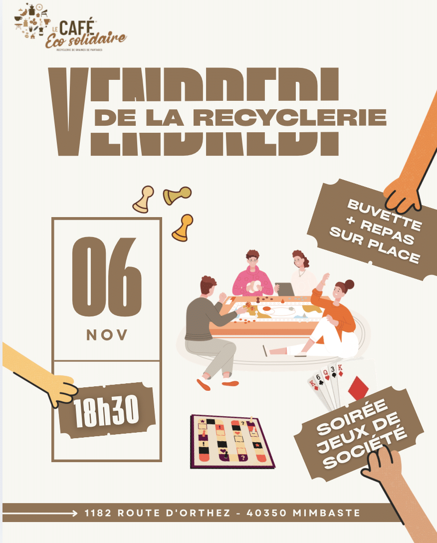 Vendredi de la Recyclerie – Soirée Jeux de société