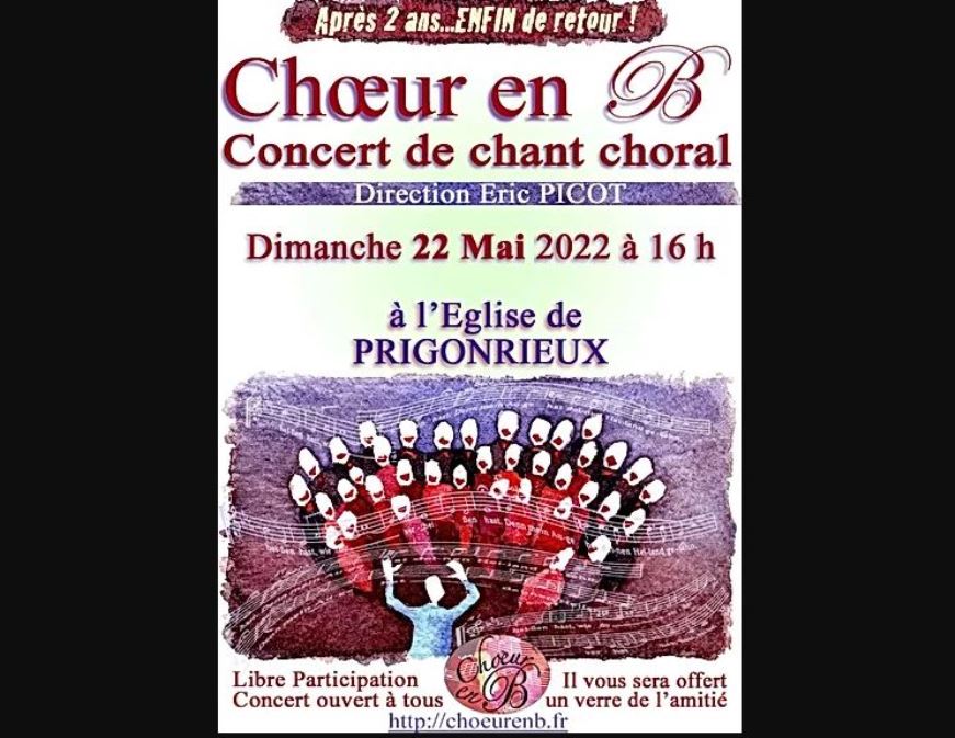 Concert de la chorale Choeur en B