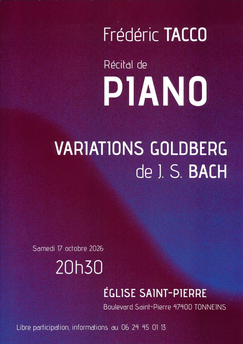Récital de Piano - Frédéric TACCO