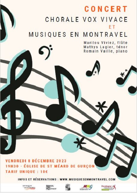 Concert chorale Vox Vivace et musiques en Montravel