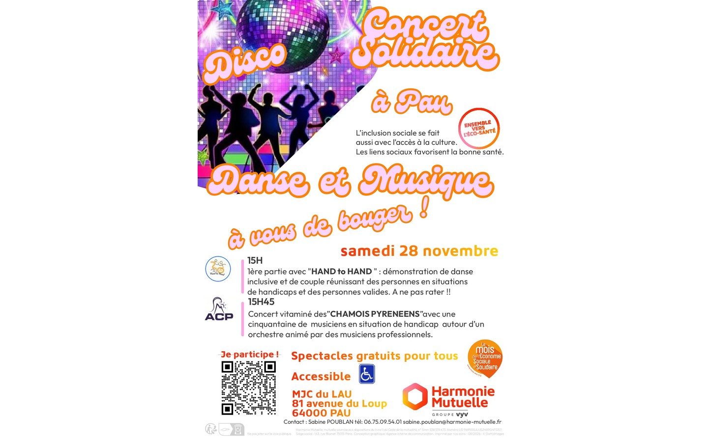 Concert solidiare danse et musique "A vous de bouger"