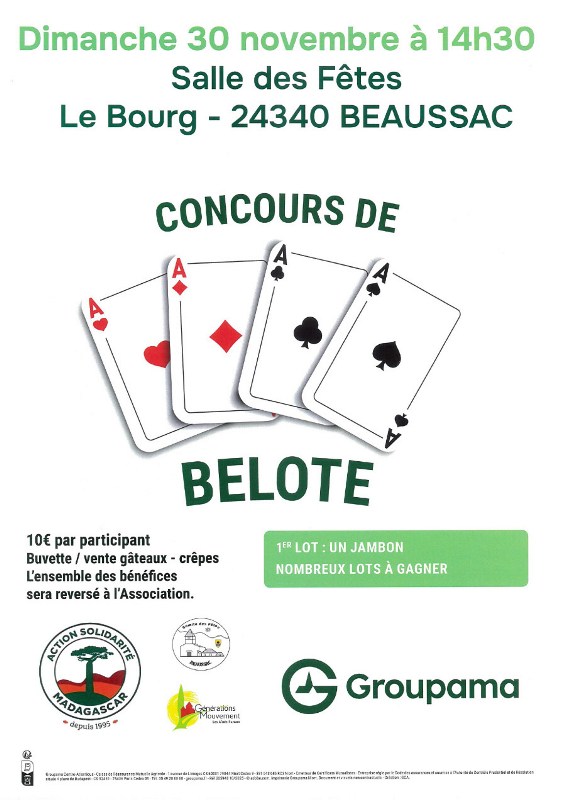 Concours de belote Concours de belote