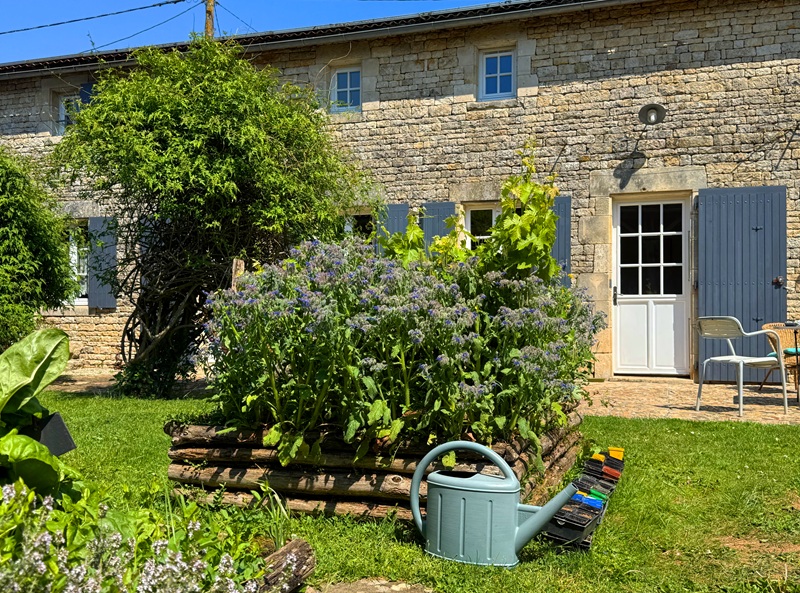 Couette et potager - gîte Mi figue - Mi raisin