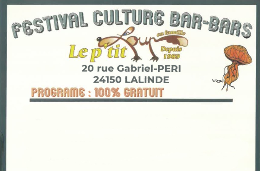 Festival culture bar-bars