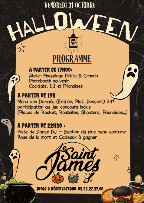 Journée Halloween | Le Saint James