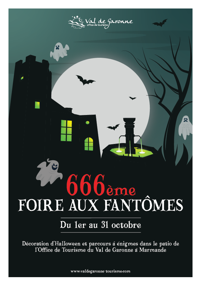 Halloween à l'Office de Tourisme Val de Garonne - 666ème Foire aux Fantômes